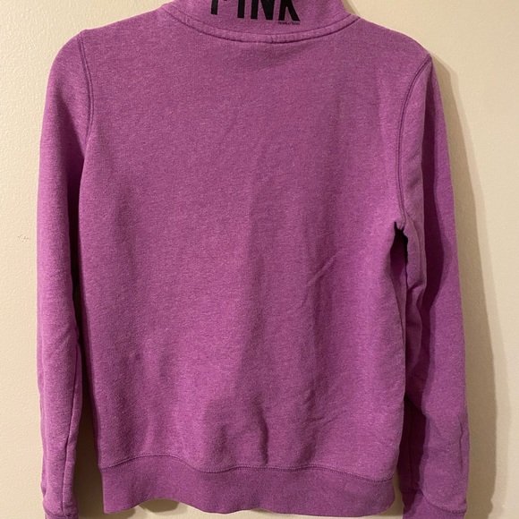 Womens Victoria’s Secret VS PINK Pullover 1/2 Zip Sweatshirt Eighty 6 Size Small - Picture 2 of 3